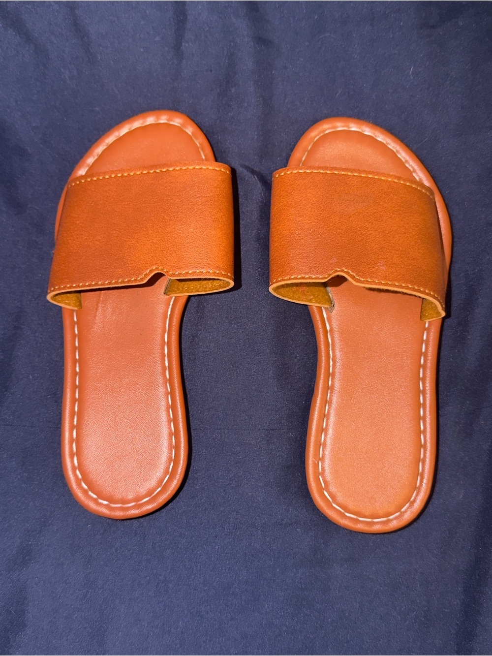 SHEIN Kids Brown Slide Sandals